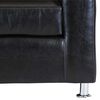 Sofá Muebles America George 2 Cuerpos Negro