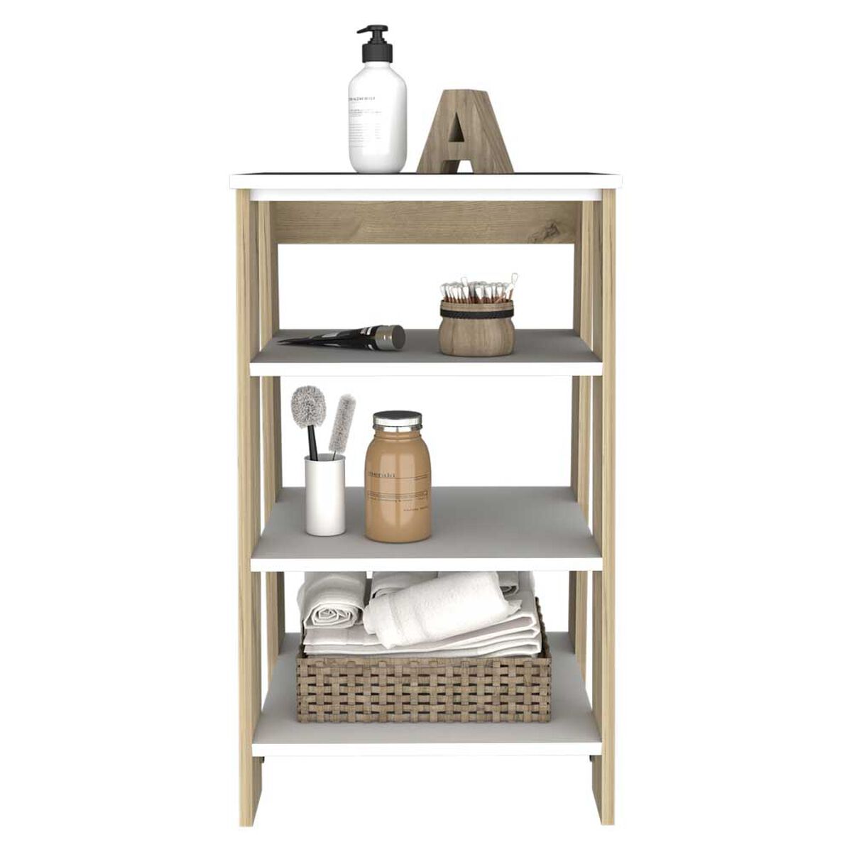 Mueble Optimizador TuHome Bath Bi Color Blanco Duna