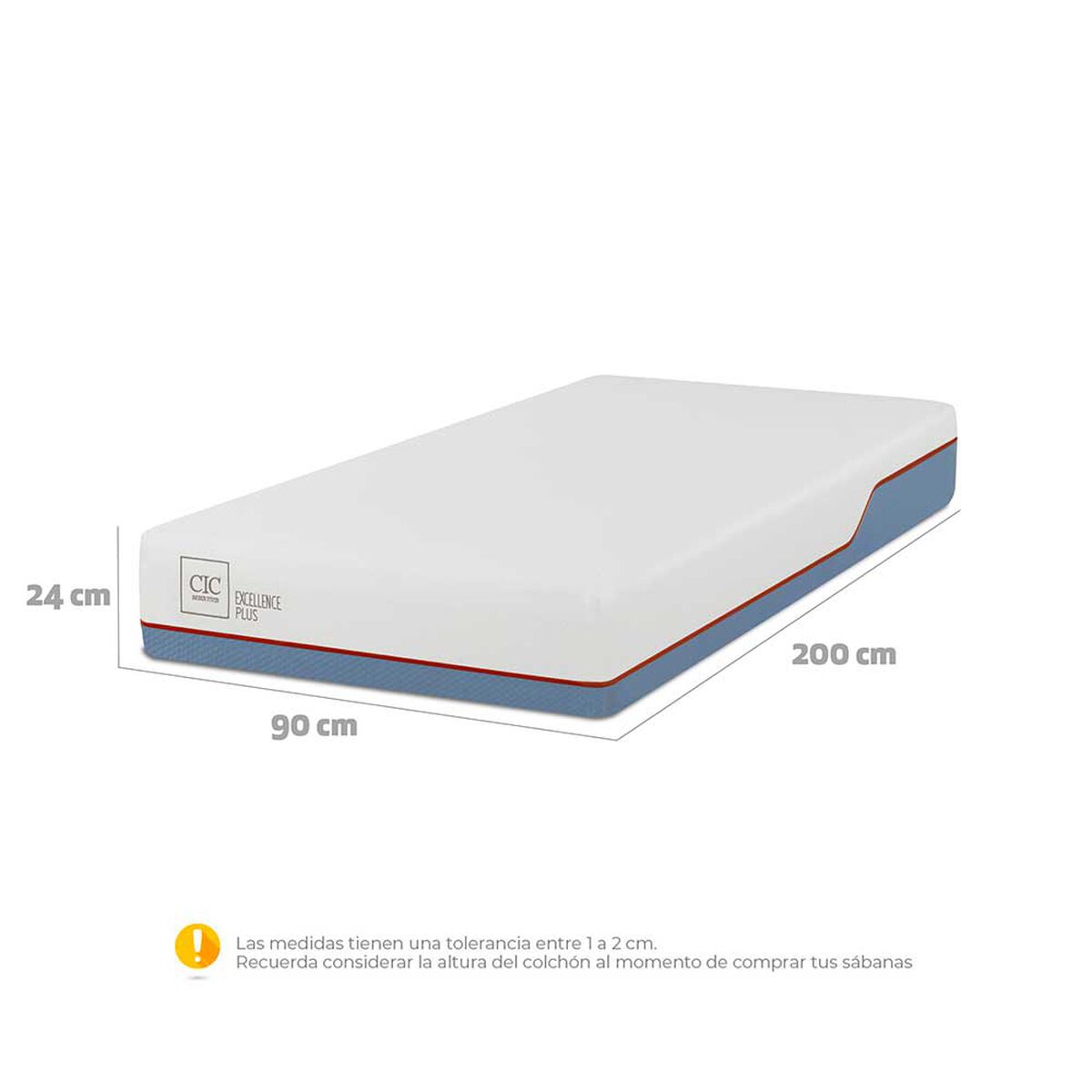 Colch&oacute;n CIC 1 Plaza Excellence Plus