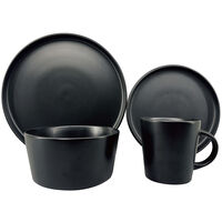 Juego de Vajilla Zibel SDC1318N 24 Piezas Negro