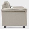 Sofá Mons Sicilia 2 Cuerpos + Dos Pouf 1 Cuerpo Beige