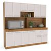 Mueble de Cocina Vekkahome Buck 1 Cajón 12 Puertas Blanco