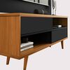 Rack TV Home Mobili Salom Hasta 50" Negro Nogal