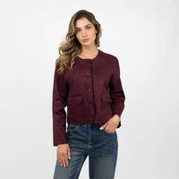 Chaqueta Mujer Zibel Burdeo