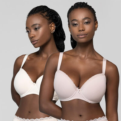 Imagen 2 del producto Pack 2 Sosten Copa D Intime Beige