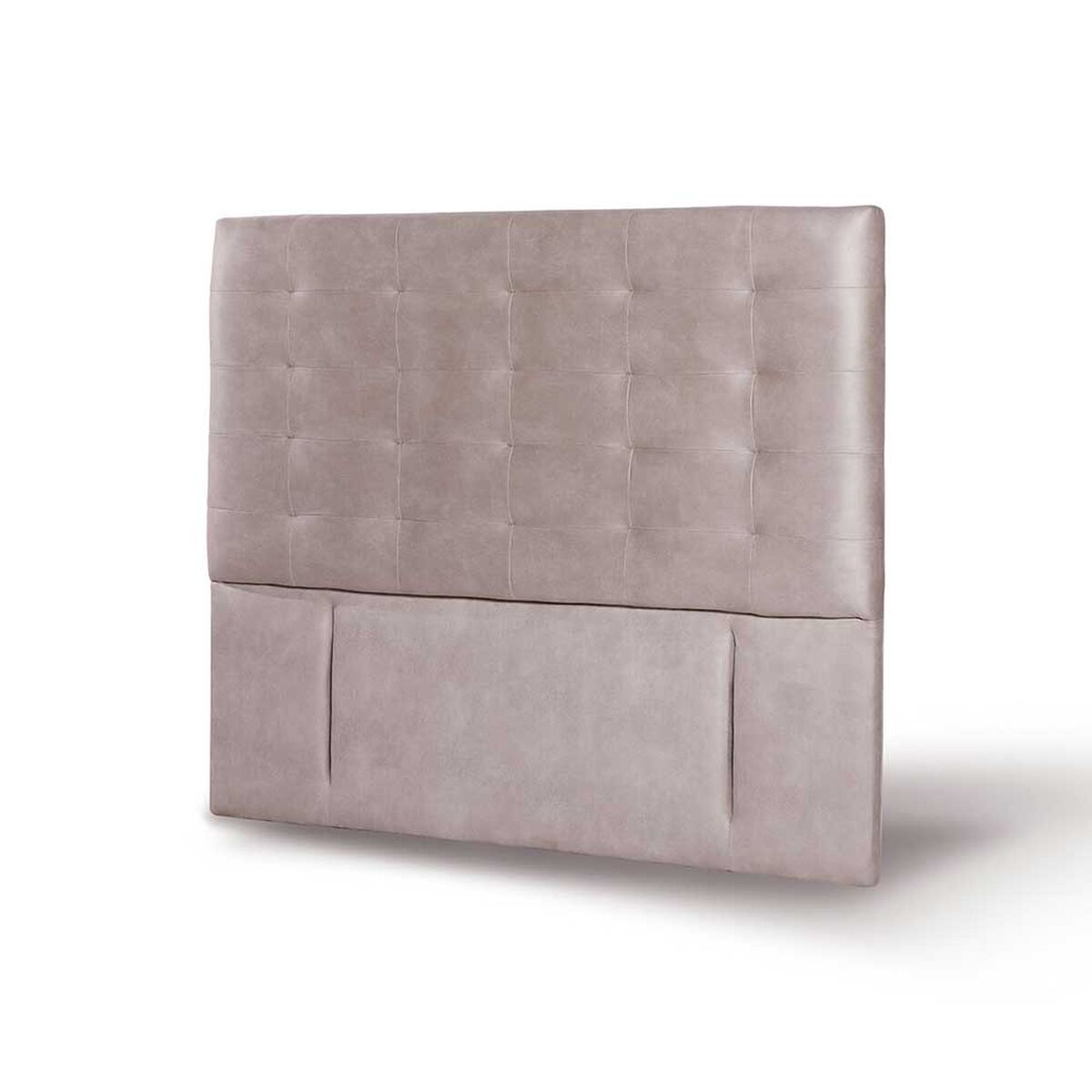Respaldo Latam Home King Napoles Cuero Gris