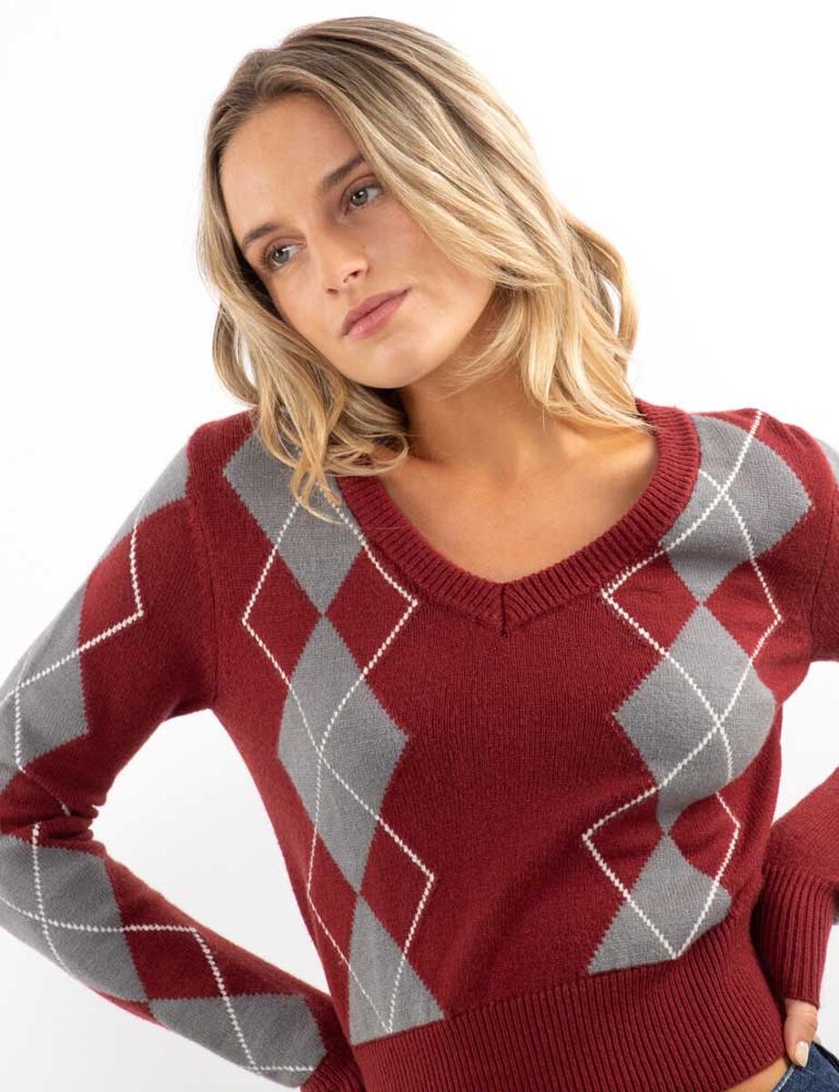 Sweater Tartán Mujer Icono
