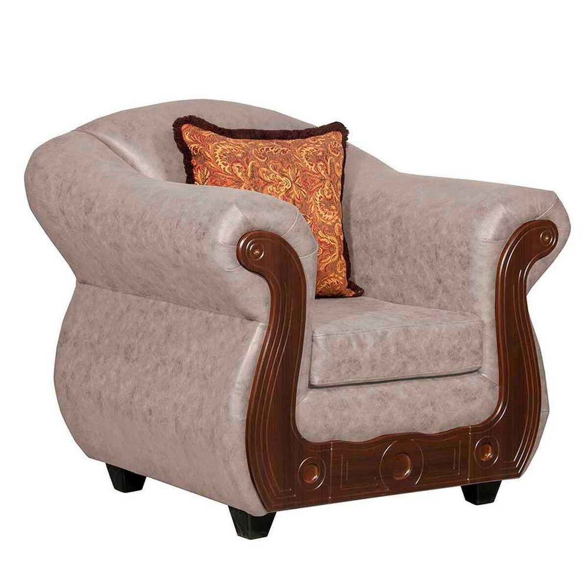 Juego de Living Black Factory Estambul 5 Cuerpos Crema