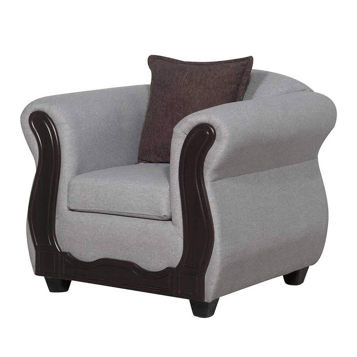 Juego de Living Black Factory Barcelona Sofá 3 Cuerpos + Dos Sillones 1 Cuerpo Crema