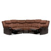 Sofá Seccional Daniels  Reclinable Pu Choco