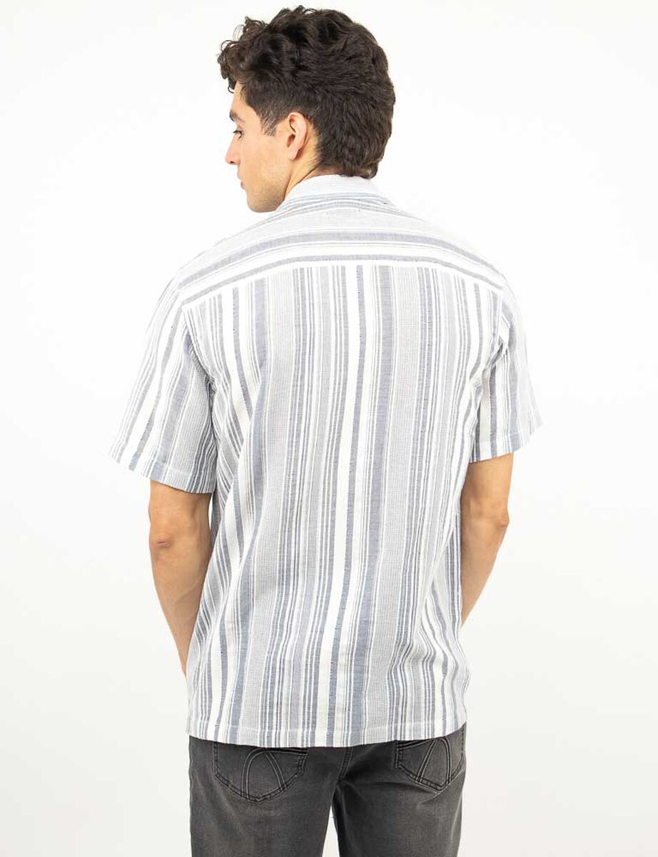 Camisa Estampada Manga Corta Hombre Icono