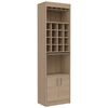 Combo Rack TV65  + Mesa de Arrimo TuHome Nomik Blanco Rovere
