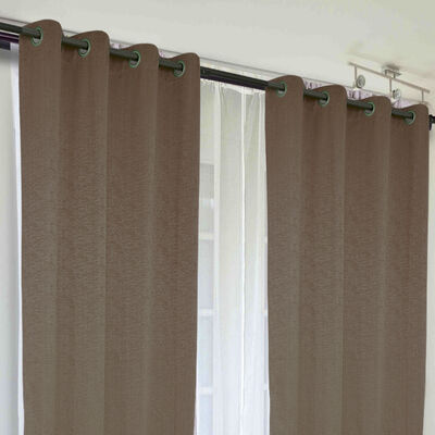 Imagen 2 del producto Combo Cortinas Doral Camila 220 x 140 cm Café