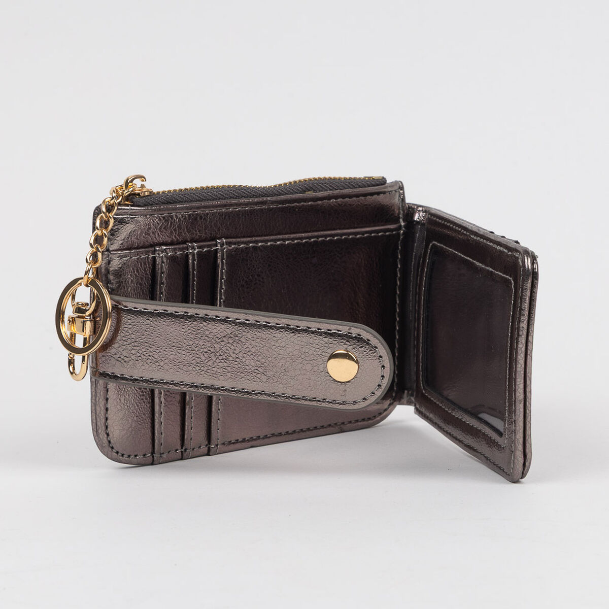 Billetera Plateado Icono