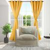 Set Cortinas Doral Black Out Victoria  220 x 140 cm Mostaza