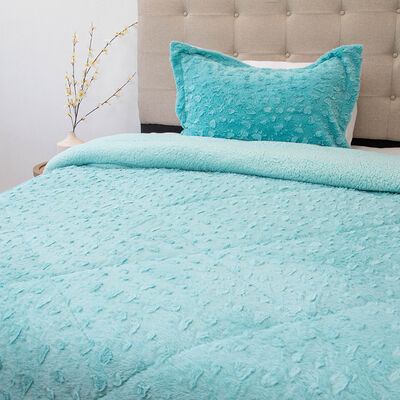 Imagen 2 del producto Cubrecama Doral 1,5 Plazas Turquesa Senses