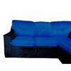 Sof&aacute; Modular Muebles MYM Genoveva 4 Cuerpos Azul Negro