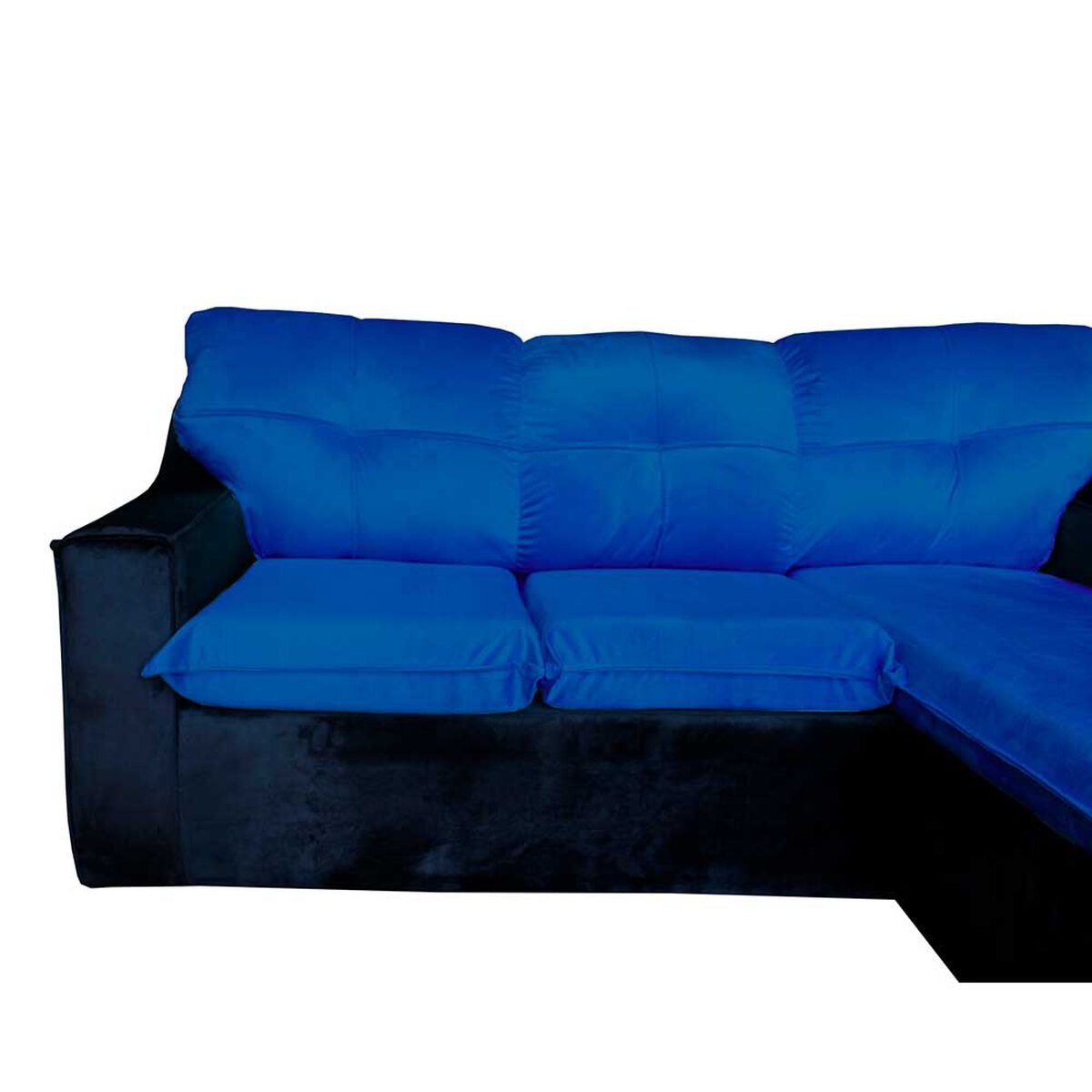 Sof&aacute; Modular Muebles MYM Genoveva 4 Cuerpos Azul Negro