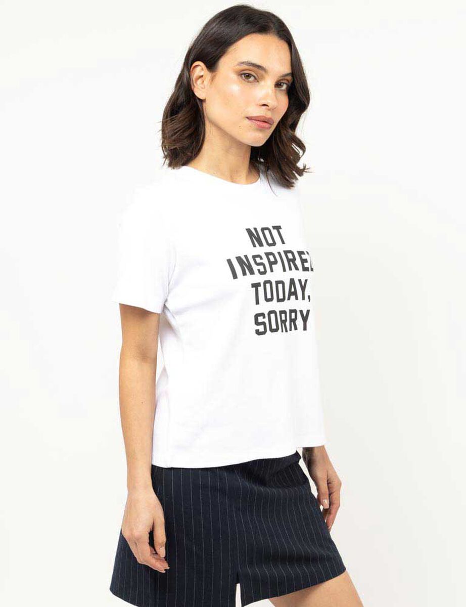 Polera Con Estampado Manga Corta Mujer Zibel