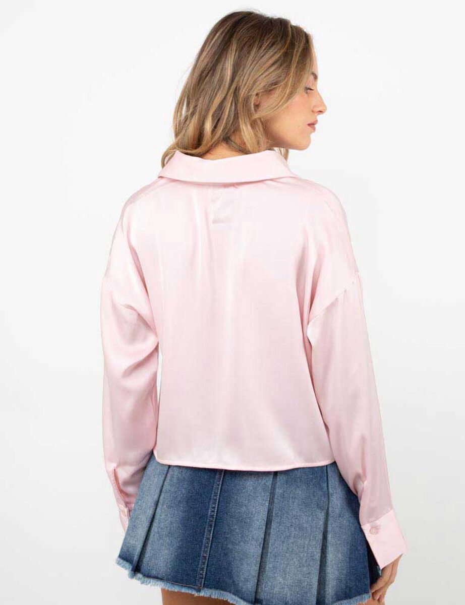 Blusa Crop Manga Larga Mujer Icono