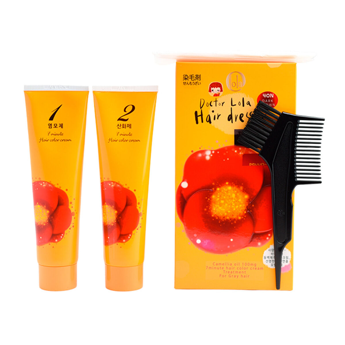 Tintura de Cabello Libre de Amoniaco 7 Minute Hair Color Cream 40N Dr. Lola