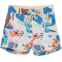 Traje de Baño Short UV Bebo Chess Baby Azulino