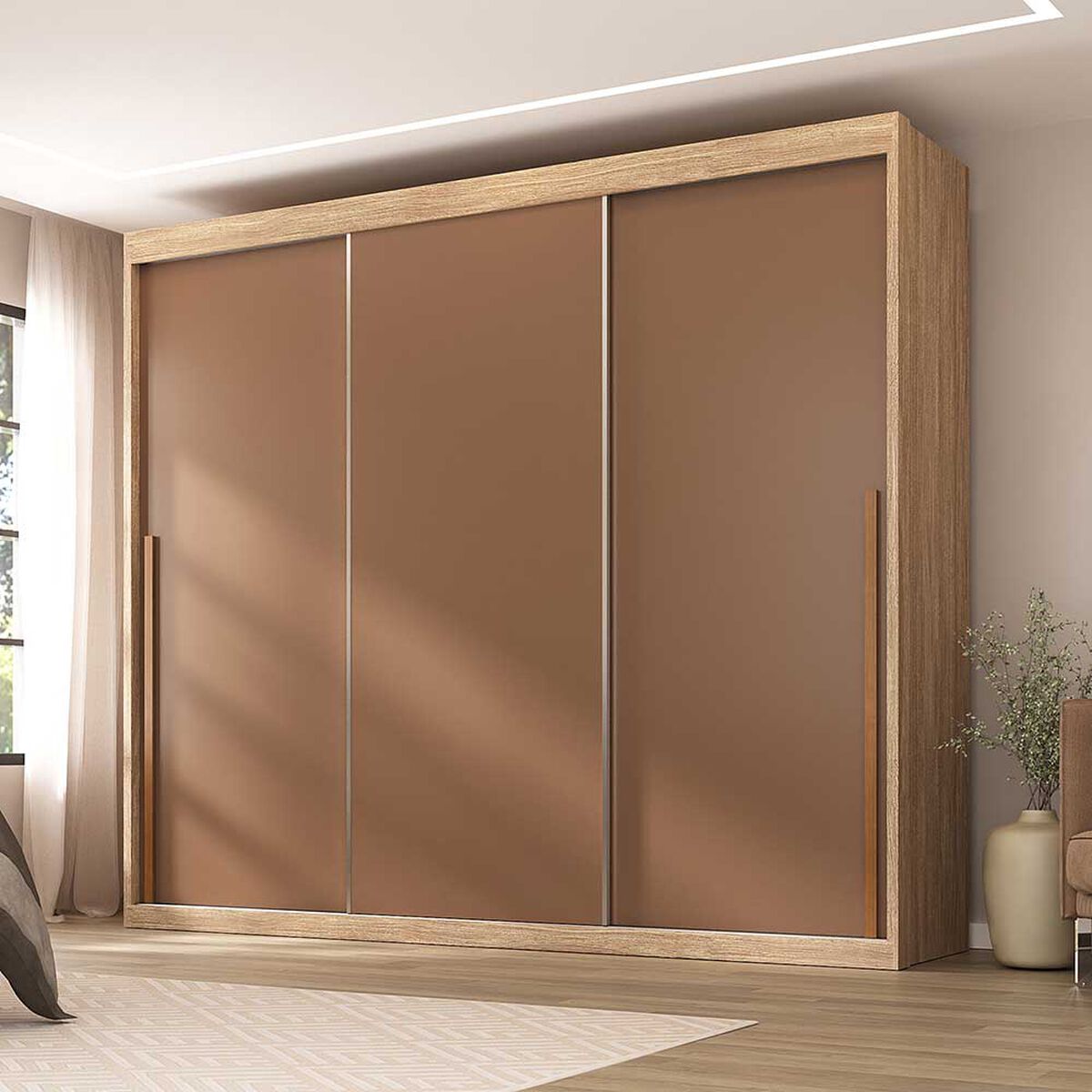 Closet Di Poretti Design Senna 3 Puertas 6 Cajones Terracota