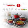 Bater&iacute;a de cocina Aluminio Forjado 7 Piezas Rojo