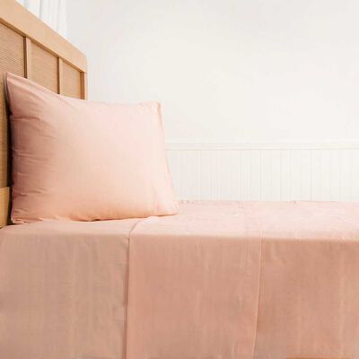 Imagen 2 del producto Juego de Sábanas Mashini 144 Hilos 1,5 Plazas Liso Malva