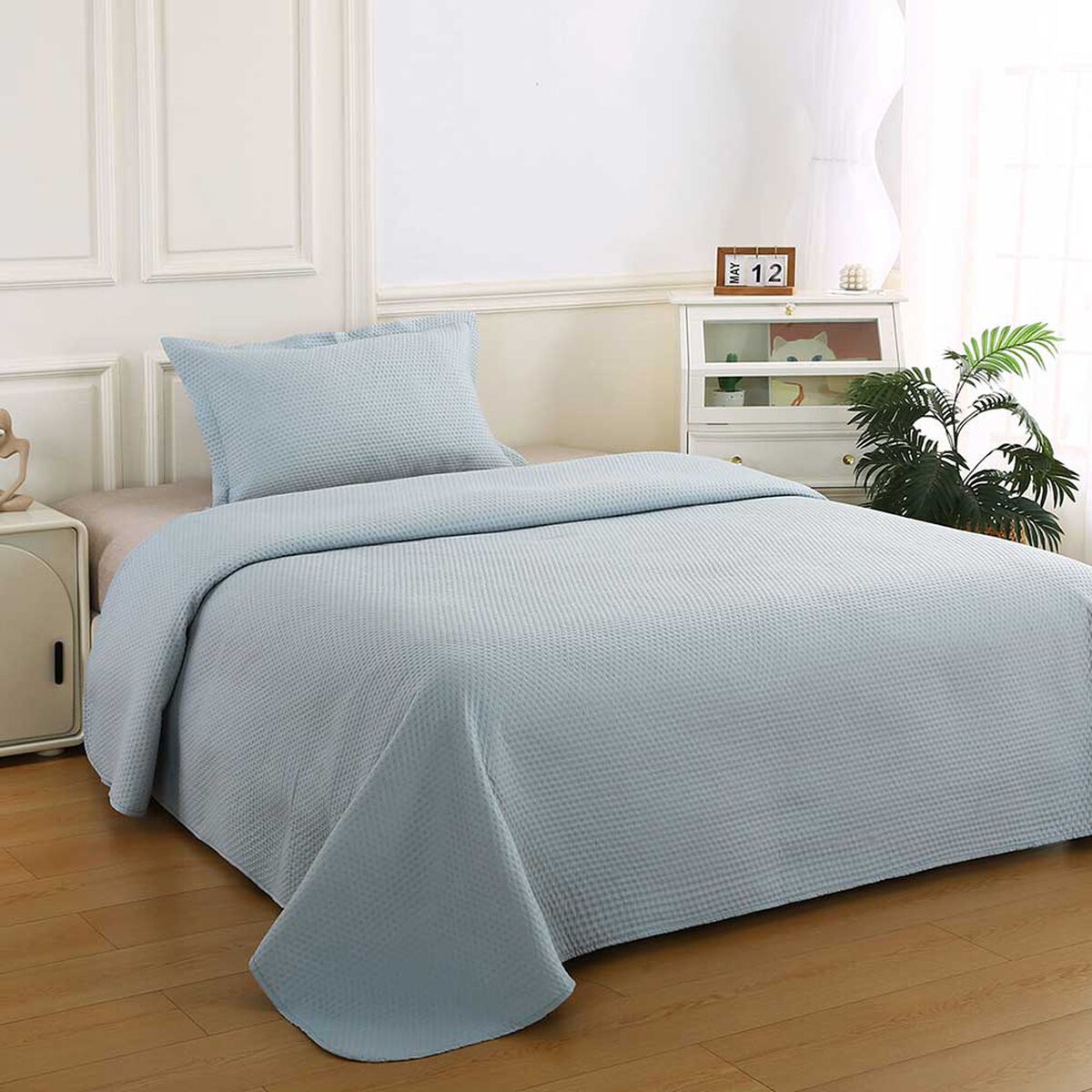 Quilt Liso Illusions 1,5 Plazas Atenas Gris