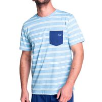 Pijama Verano Algodón Hombre Top Color-1, Color-2, Color-3