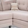 Sofá Seccional Derecho Living Factory Dubai 5 Cuerpos Beige