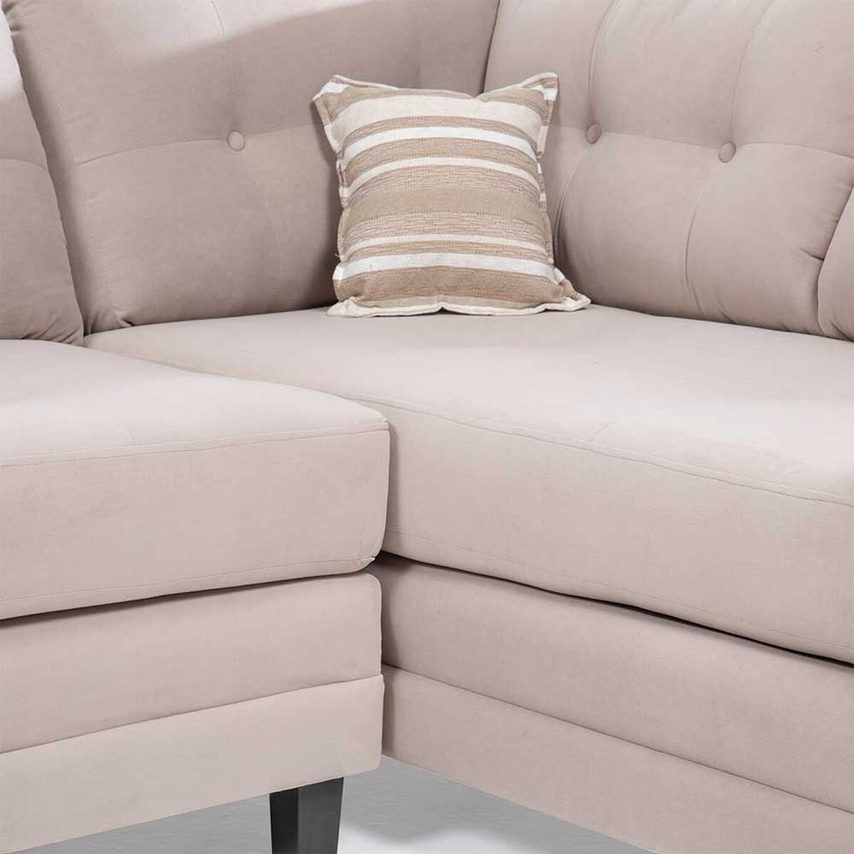 Sofá Seccional Derecho Living Factory Dubai 5 Cuerpos Beige