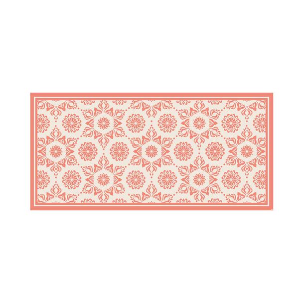 Alfombra Davanti Flor Hindú Coral 70 x140 Flor Hindú Coral