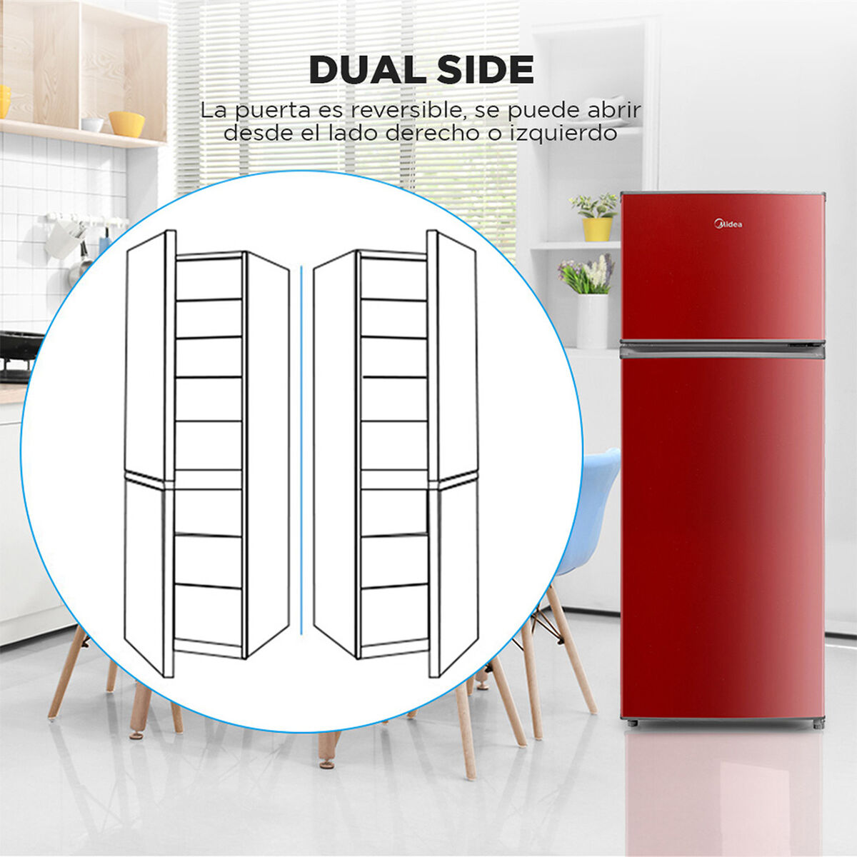 Refrigerador Frío Directo Midea MRFS-2100R273FN 207 lt.