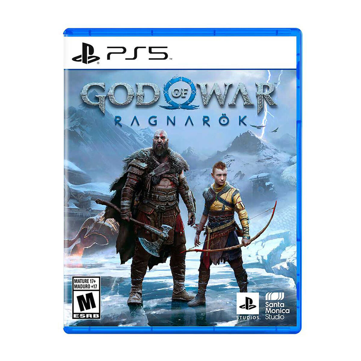 Combo Consola Sony PlayStation 5 con Disco + Control + Control Inal&aacute;mbrico Sony PS5 DualSense Gray Camouflage + Juego PS5 Sony God Of War Ragnarok