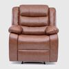 Juego de Living Reclinable Daniels Sof&aacute; 3 Cuerpos + 2 Bergers Roma Caf&eacute;