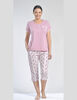 Pijama Algodón con Capri Tallas Grandes Mon Amour
