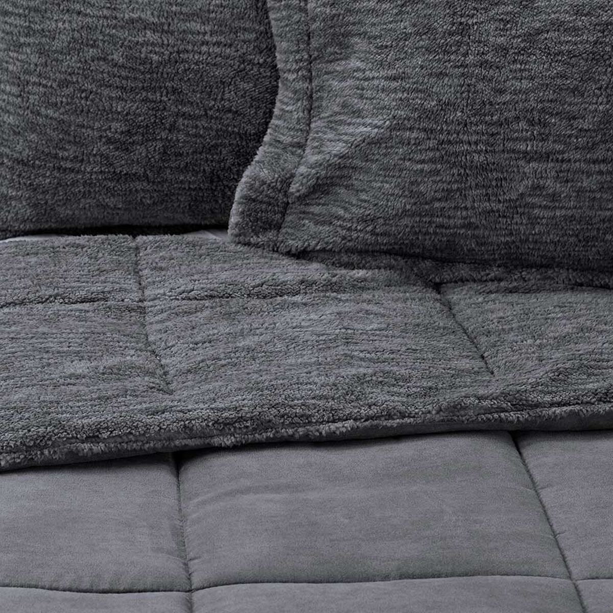 Plumón Melange Suede Zibel King Marengo