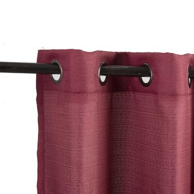 Imagen 2 del producto Set de Cortinas Mashini Atacama 140 x 220 cm Burdeo
