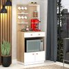 Mueble Auxiliar de Cocina Vekkahome 2 Puertas Café