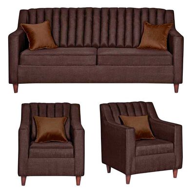Imagen 1 del producto Juego de Living Diseño A&M Home Isabella Sofá 3 Cuerpos + 2 Sillones 1 Cuerpo Chocolate