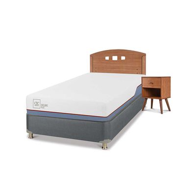 Imagen 2 del producto Cama Americana CIC 1,5 Plazas Excellence Plus + Respaldo + Velador New Gales