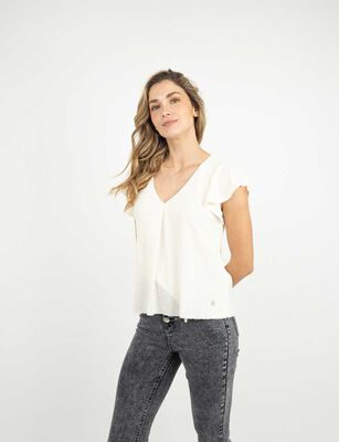 Imagen 1 del producto Blusa Manga Corta Mujer Zibel Crudo