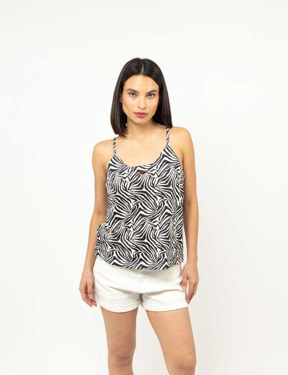 Blusa Sin Mangas Mujer Fiorucci