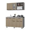 Combo Modulo Inferior con Lavaplatos + Modulo Superior TuHome Hasselt Gris Rovere