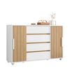 Cómoda Vekkahome Evidenza 4 Cajones Blanco