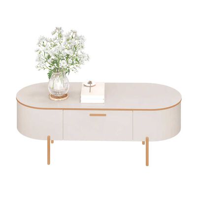 Mesa de Centro Altavision Celena Blanco Crema