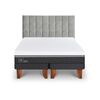 Cama Europea CIC Base Dividida King Ortopedic Advance + Respaldo Sile