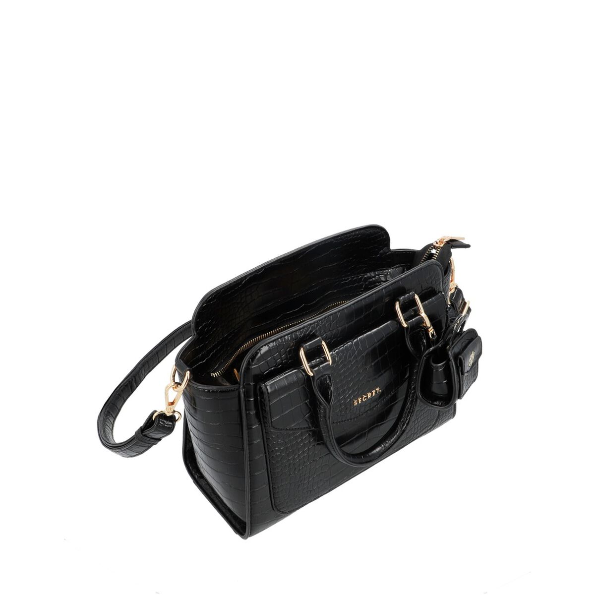 Cartera Tote Secret Bucarest FW25 M Negro